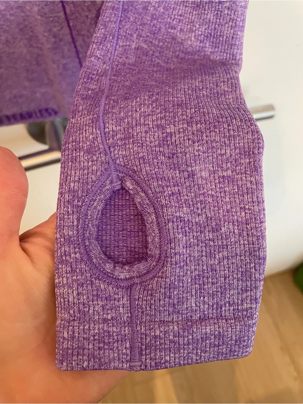 Nike Purple Seamless Long-Sleeve Running Top
